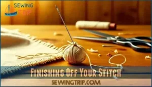 finishing off your stitch