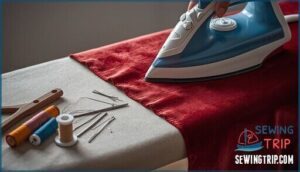 finishing, pressing, and hemming velvet