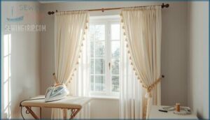 finishing touches and hanging curtains finishing touches and hanging curtains