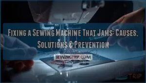 fixing a sewing machine that jams