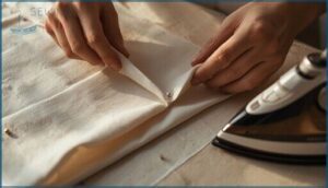 folding and pinning the dart precisely folding and pinning the dart precisely