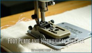 foot plate and mechanical linkage