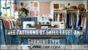 free patterns by skill level and garment type