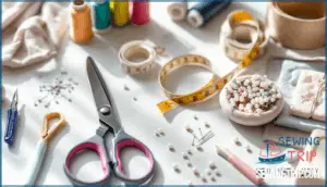 gather essential tools for dressmaking