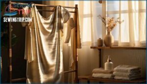 general tips for drying satin