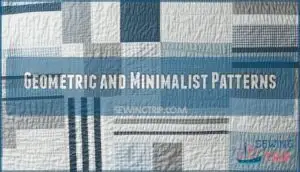 geometric and minimalist patterns