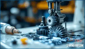 greasing gears and internal components