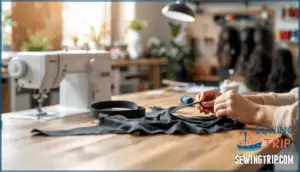 hand sewing vs. sewing machine techniques