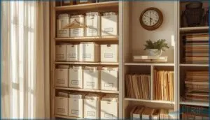 hanging and shelf storage options