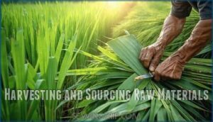 harvesting and sourcing raw materials