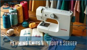 hemming knits without a serger