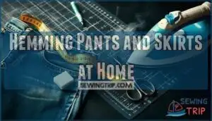 hemming pants and skirts at home