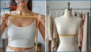 high bust vs. full bust measurements