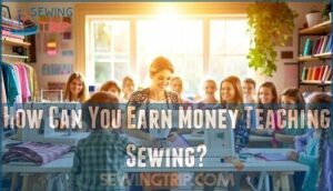 how can you earn money teaching sewing