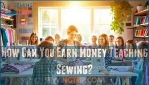 how can you earn money teaching sewing