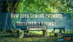 how does sewing promote sustainable living