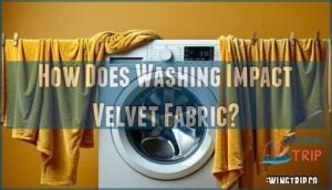 how does washing impact velvet fabric