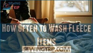 how often to wash fleece items