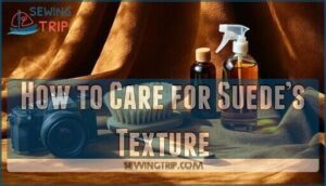 how to care for suede’s texture