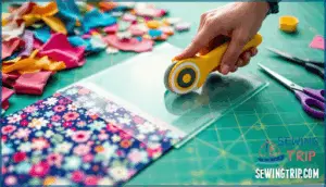 how to cut fabric for an envelope