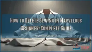 how to delete sewing marvelous designer
