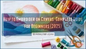 how to embroider on canvas