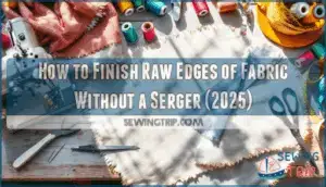 how to finish raw edges of fabric without a serger