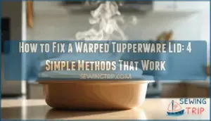 how to fix a warped tupperware lid