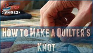 how to make a quilter’s knot