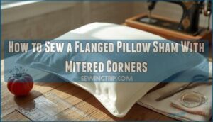 how to sew a flanged pillow sham with mitered corners how to sew a flanged pillow sham with mitered corners