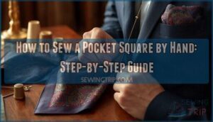 how to sew a pocket square by hand