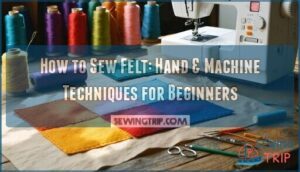 how to sew felt