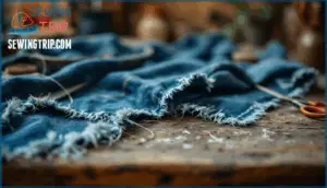 how to stop frayed jeans from fraying