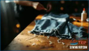how to stop jeans from fraying without sewing