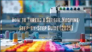 how to thread a serger machine