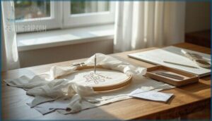 how to trace designs on thin fabrics