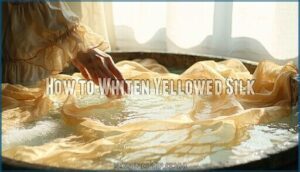 how to whiten yellowed silk