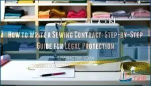 how to write a sewing contract