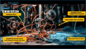 incorrect threading causes