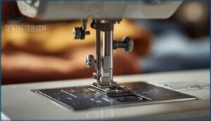 inserting and securing the needle