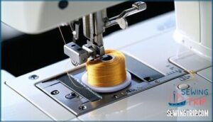 inserting the new bobbin correctly