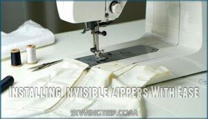 installing invisible zippers with ease