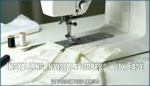 installing invisible zippers with ease