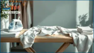 iron settings and pressing cloths