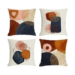 Jartinle Burnt Orange Abstract Throw B09N948KH1