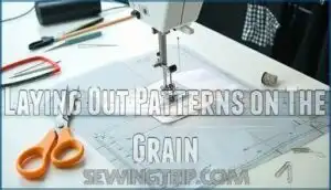 laying out patterns on the grain
