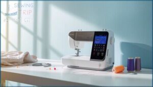 lcd displays provide stitch recommendations and settings lcd displays provide stitch recommendations and settings