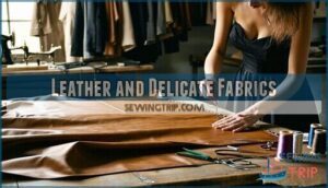 leather and delicate fabrics