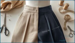 letting out vs. tapering pant legs