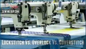 lockstitch vs. overlock vs. coverstitch